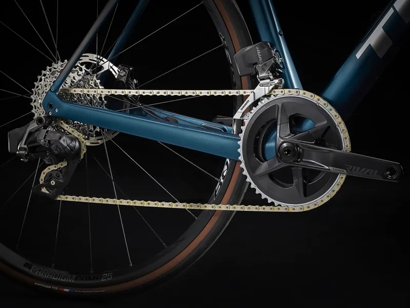 2023 TREK Domane SL 6 eTap Road Bike in Dark Aquatic and Trek Black-5